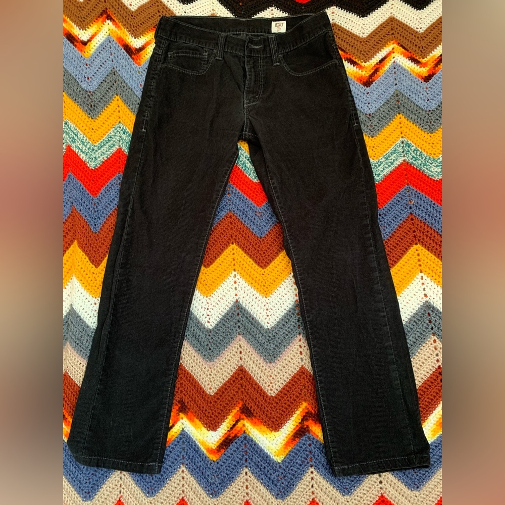 Vintage Levi’s black 511 white tab corduroy pants
